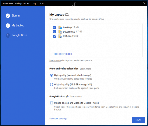 Приложение Google Backup and Sync заменяет фотографии и диск