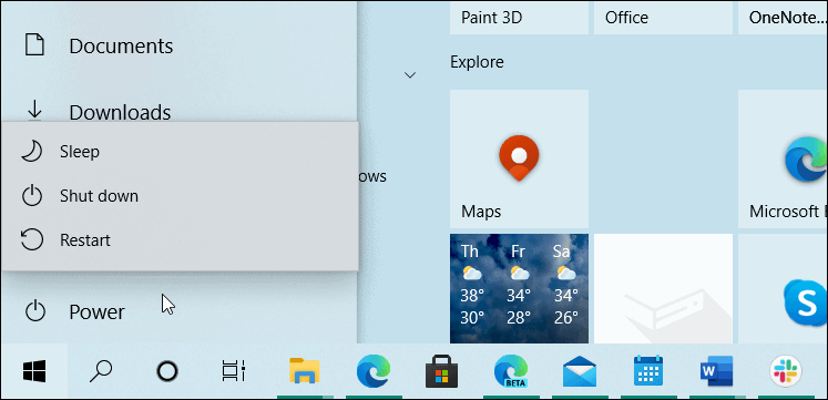 Как включить режим гибернации в Windows 10