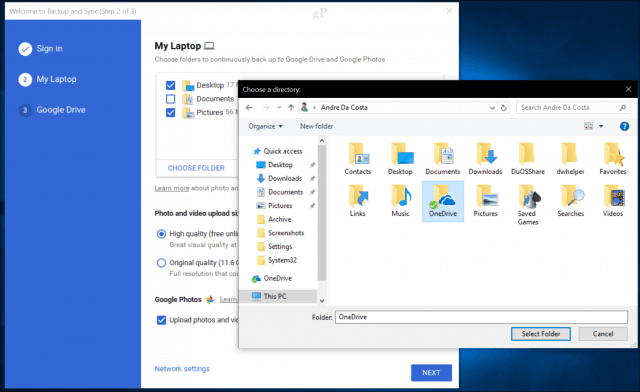 Приложение Google Backup and Sync заменяет фотографии и диск