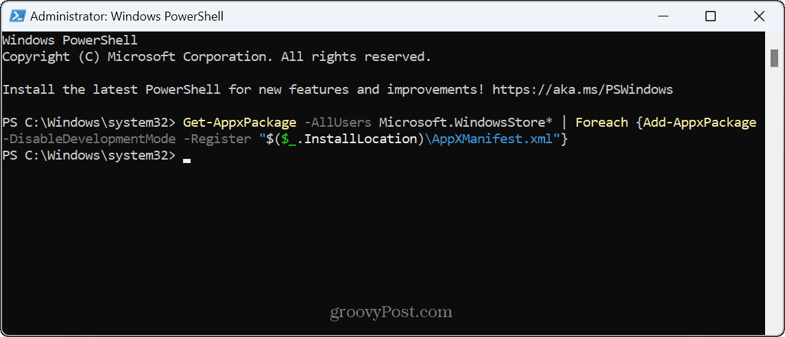 Как переустановить Microsoft Store в Windows 11