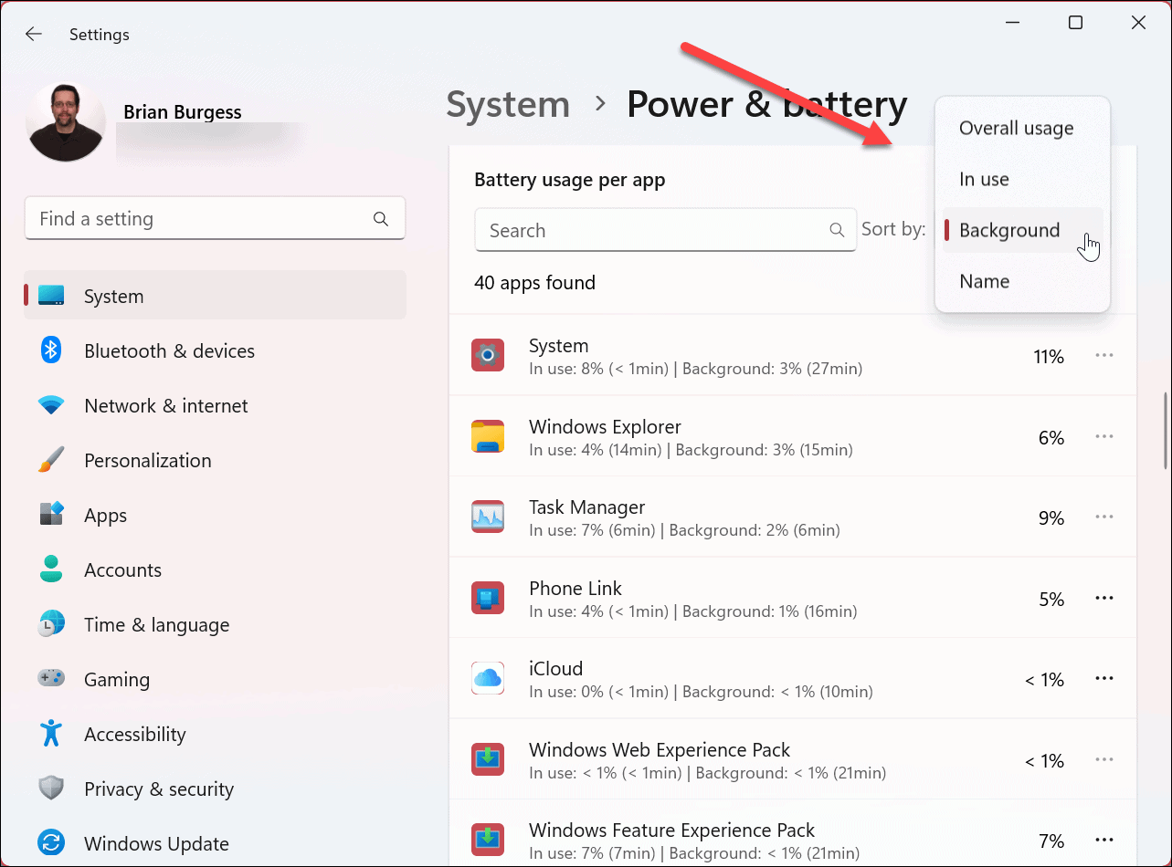 Как отключить фоновые приложения в Windows 11