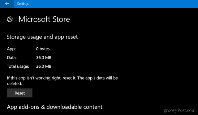 Как сбросить настройки приложений и функций Магазина Windows