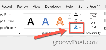 Как сделать текст кривой в PowerPoint