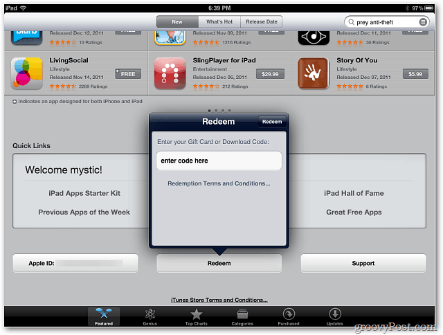 iPhone、iPad、または iPod で Apple App Store コードを引き換える方法は?