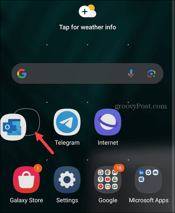 So fügen Sie eine App zum Android-Startbildschirm hinzu