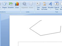 PowerPoint2007スライドに多角形または自由形状を描画する方法