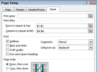 Cómo repetir encabezados de filas y columnas cuando imprime en Excel 2010