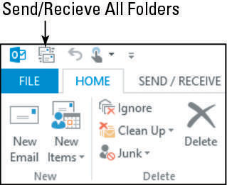 2 formas de enviar y recibir correo en Outlook