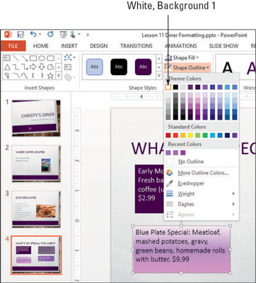 Cómo aplicar y eliminar bordes en PowerPoint
