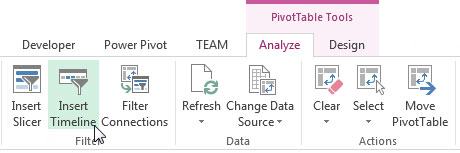 如何為 Excel 儀表板創建時間線切片器