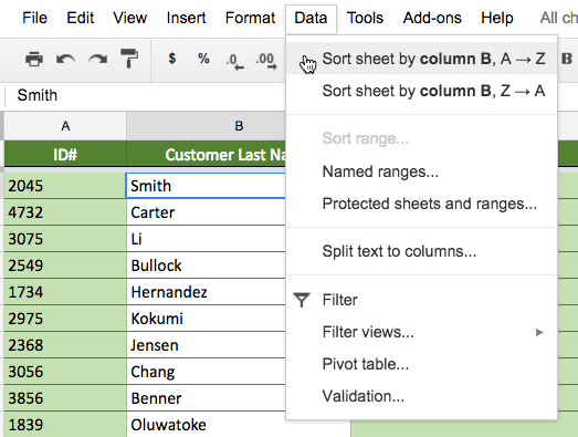 Hojas de cálculo de Google (Parte 9): ordenar y filtrar datos