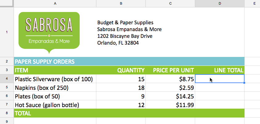 Google Sheets (Parte 5): cree fórmulas simples