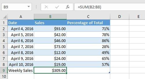 Excel 2016 - レッスン 5: セルと範囲の基本概念