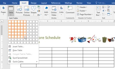Как вставлять и создавать таблицы в Word 2016