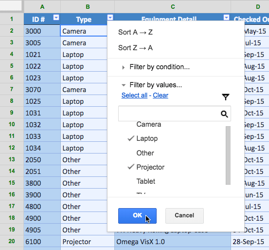 Hojas de cálculo de Google (Parte 9): ordenar y filtrar datos