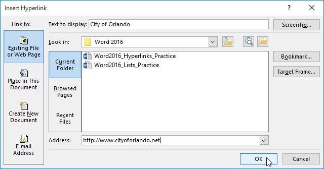 Guía completa de Word 2016 (Parte 9): Uso de hipervínculo