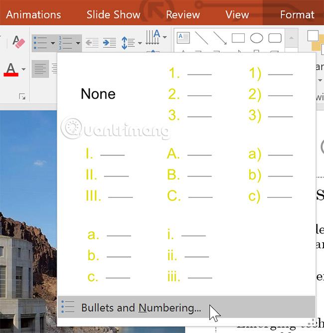PowerPoint 2016: работа со списками в PowerPoint