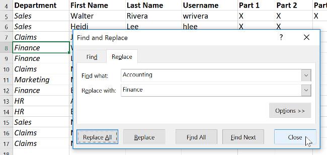Excel 2016 — Урок 10. Использование функции «Найти и заменить» в Excel