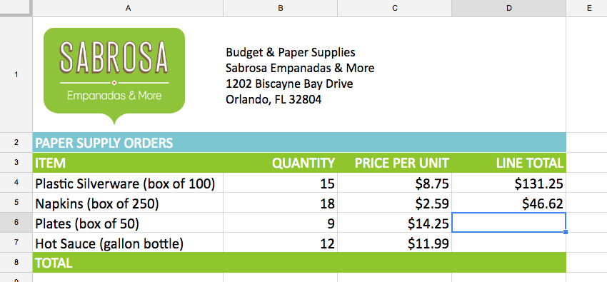 Google Sheets (Parte 5): cree fórmulas simples
