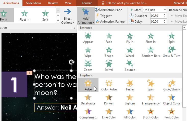 PowerPoint 2019 (часть 18): добавление анимации к тексту и объектам