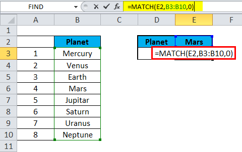 Función Match en Excel: Cómo usar la función Match con ejemplos