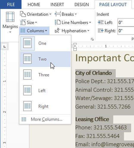 Guía completa de Word 2013 (Parte 13): Dividir columnas de texto