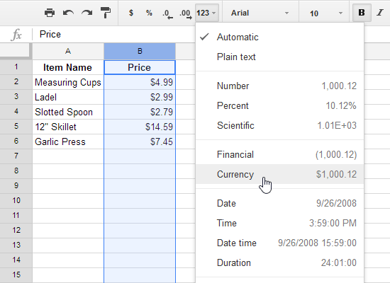 Google Sheets (Parte 11): aprenda sobre los formatos de números
