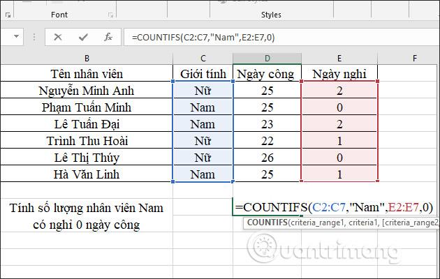 Функция COUNTIFS, как использовать функцию подсчета ячеек в соответствии с несколькими условиями в Excel