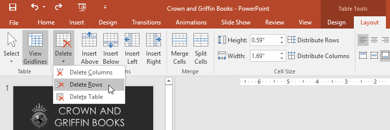 PowerPoint 2019 (часть 21): Таблицы