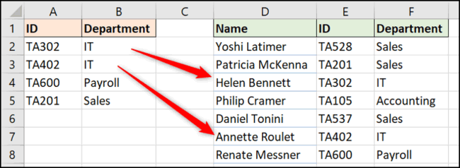 Как использовать функцию XLOOKUP в Excel