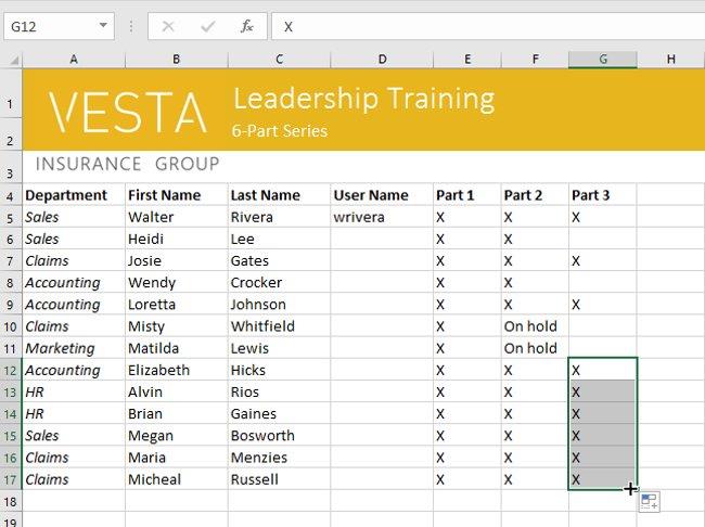 Excel 2016 - レッスン 5: セルと範囲の基本概念
