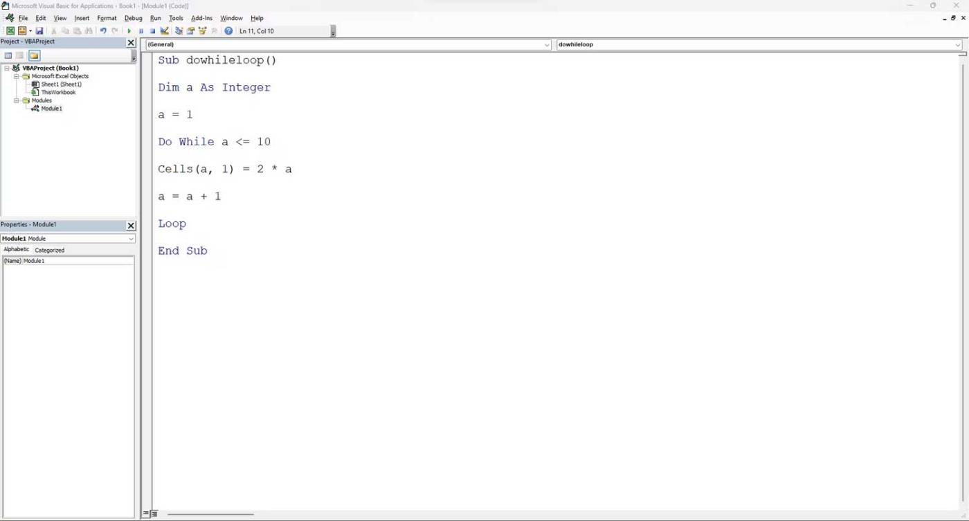 Excel VBAでdo-whileループを使用する方法