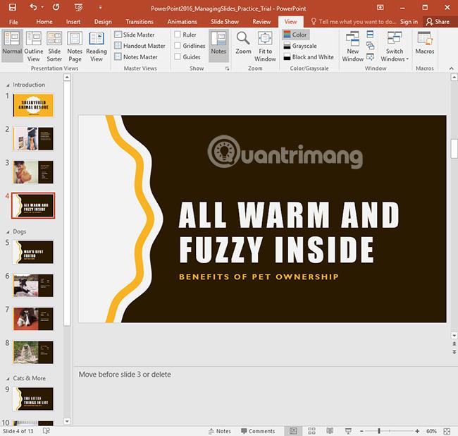 PowerPoint 2016: управление слайдами в PowerPoint