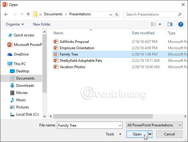 PowerPoint 2016: создание и открытие презентаций
