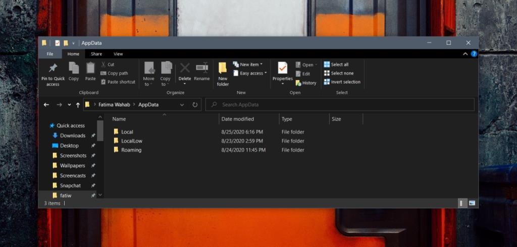 Cómo mover la carpeta AppData en Windows 10 Cómo mover la carpeta AppData en Windows 10