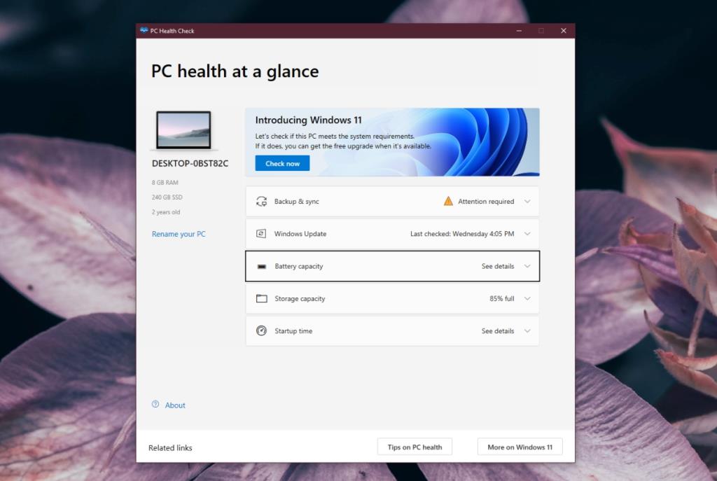 Проверьте совместимость системы с Windows 11 с помощью приложения Health Check.