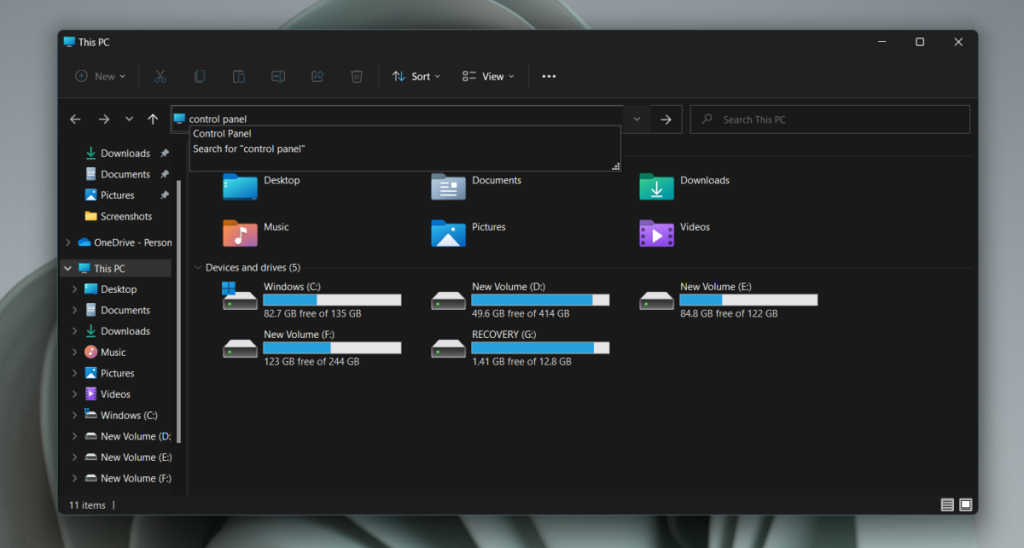 Windows 11에서 제어판을 여는 방법