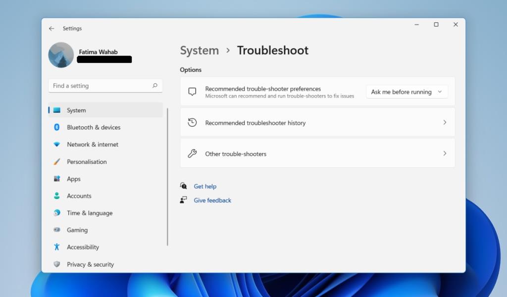 Cómo ejecutar un solucionador de problemas en Windows 11