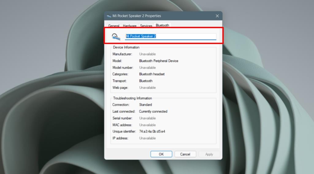 Windows 11에서 Bluetooth 장치의 이름을 바꾸는 방법