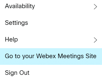 Como criar um compromisso Cisco Webex no Outlook?