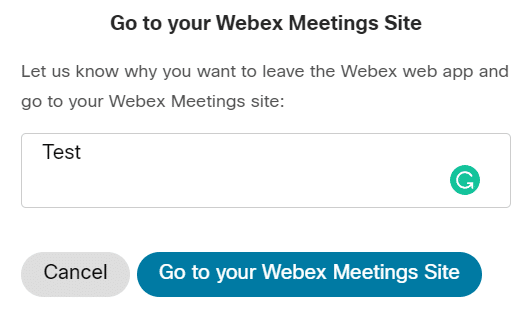 Como criar um compromisso Cisco Webex no Outlook?