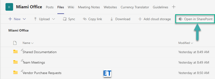 Microsoft Teamsチャネルでフォルダーを共有するにはどうすればよいですか？
