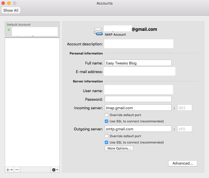 MACOSのOutlook2016および2019にGoogleメールを追加するにはどうすればよいですか？