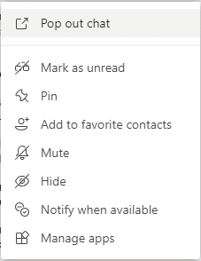 Как удалить или скрыть недавнюю историю чатов в Microsoft Teams?