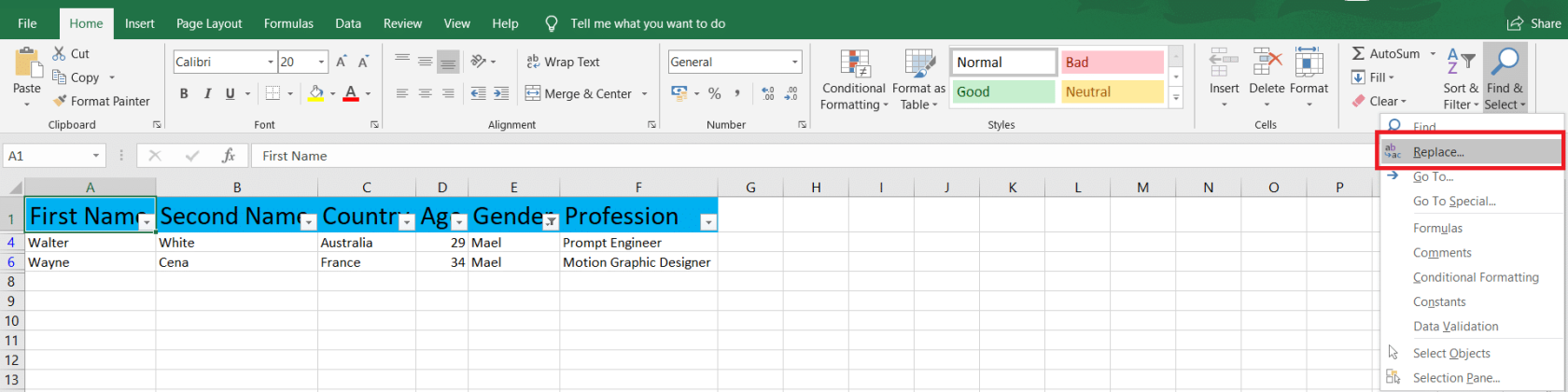 Excel で矛盾を見つける – 5 つの簡単なテクニックの説明