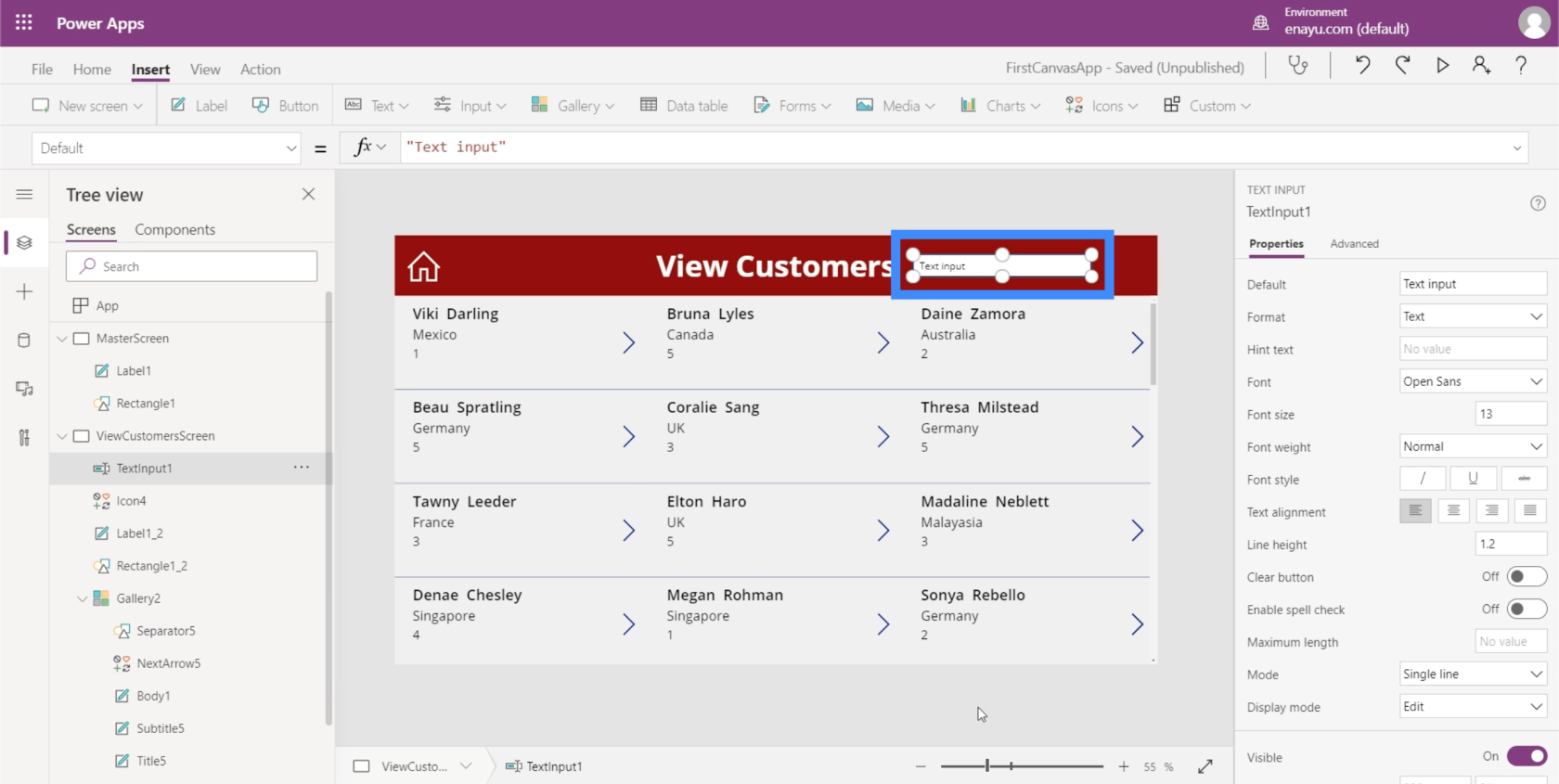 PowerApps 検索フィールド: 追加およびカスタマイズする方法