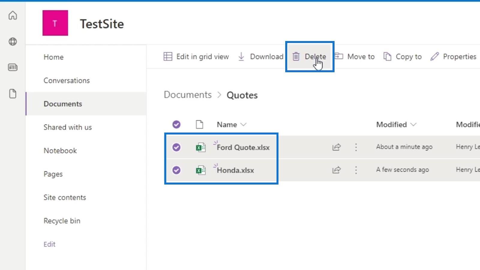 문서 라이브러리용 SharePoint 템플릿