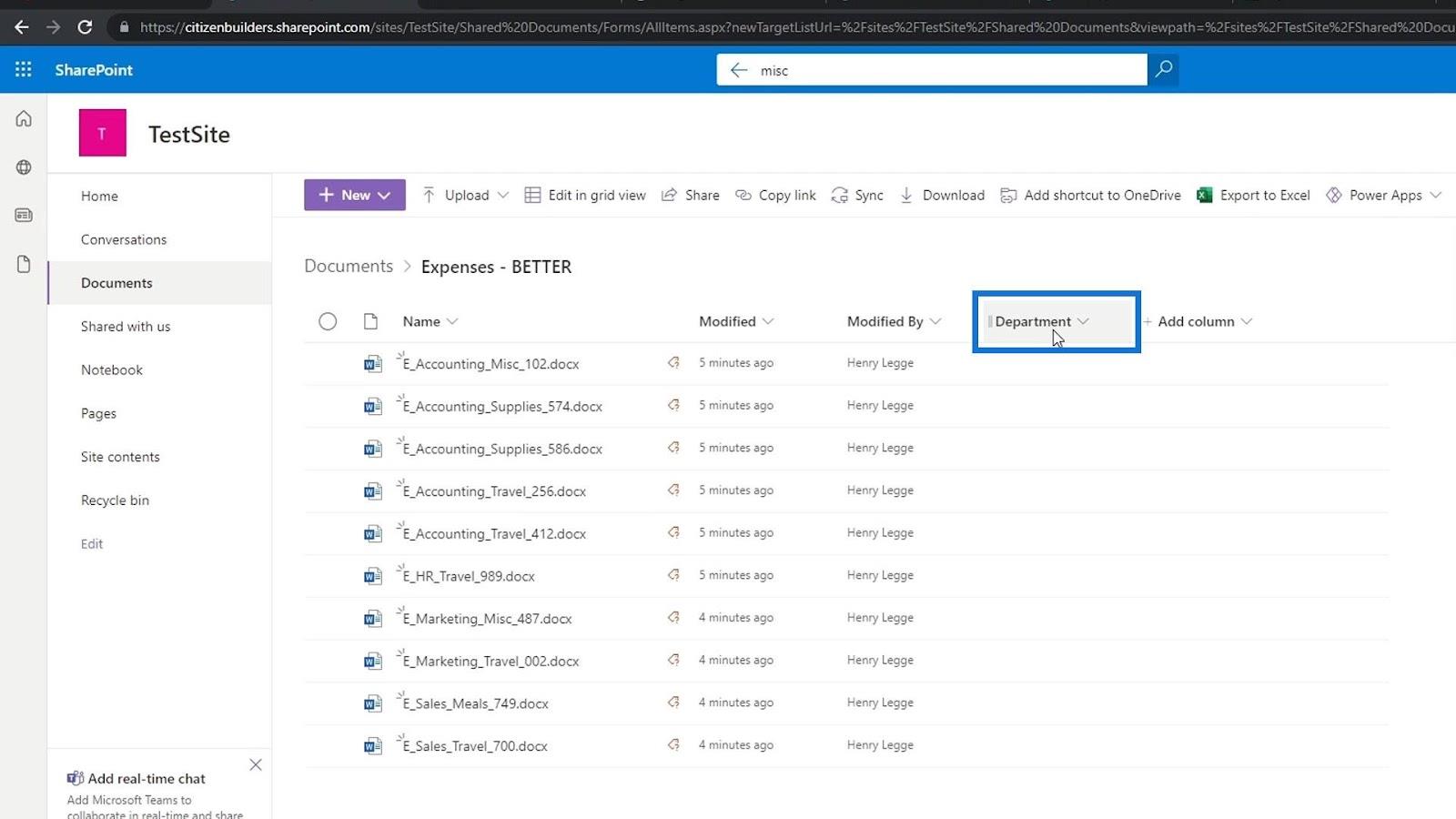 Agregar metadatos en SharePoint usando columnas Agregar metadatos en SharePoint usando columnas