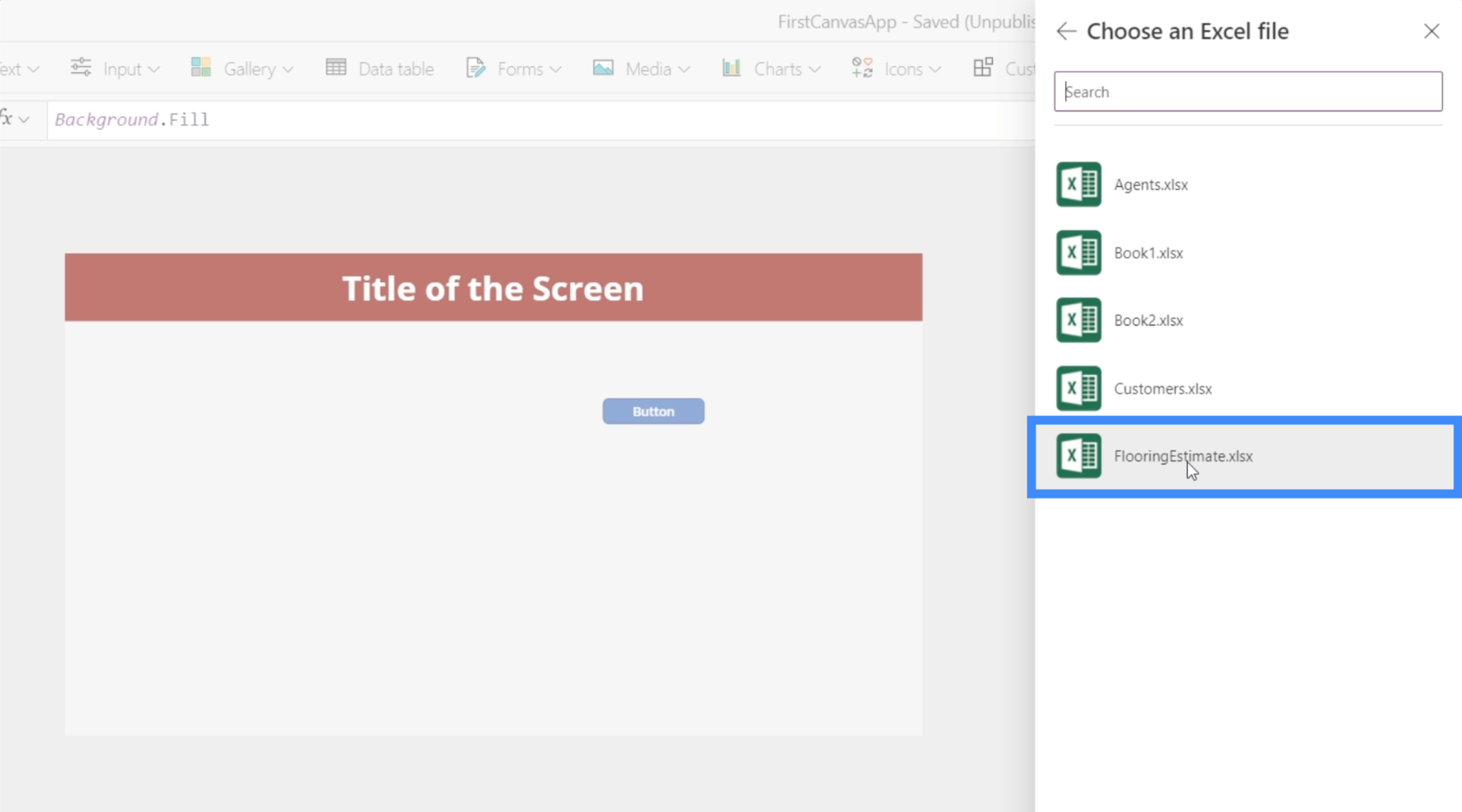 PowerApps 圖表、圖形和動態圖像