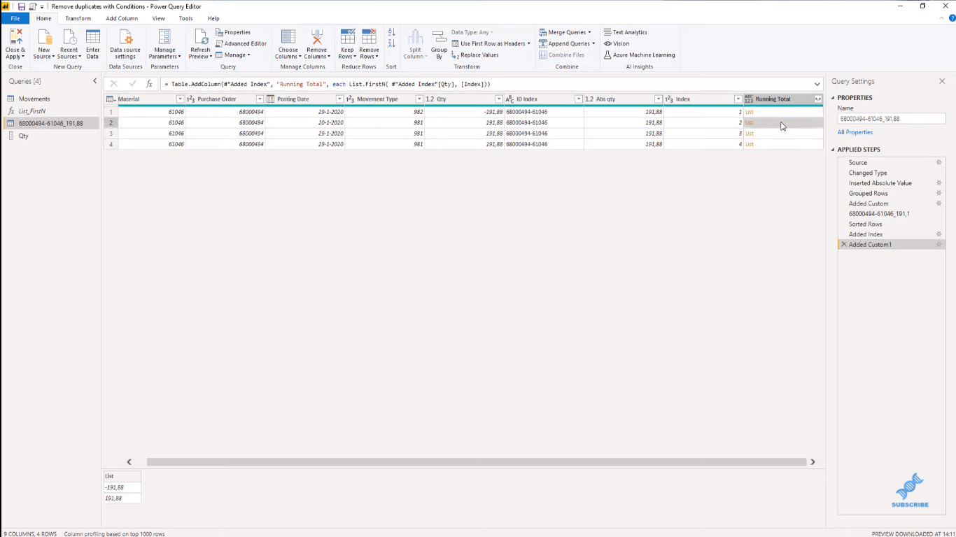 LuckyTemplates Power Query: removendo linhas duplicadas
